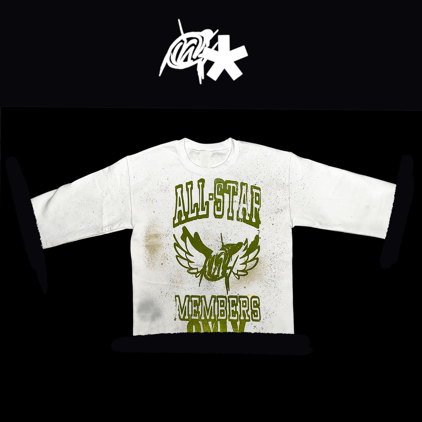 War Green All-star graffiti shirt