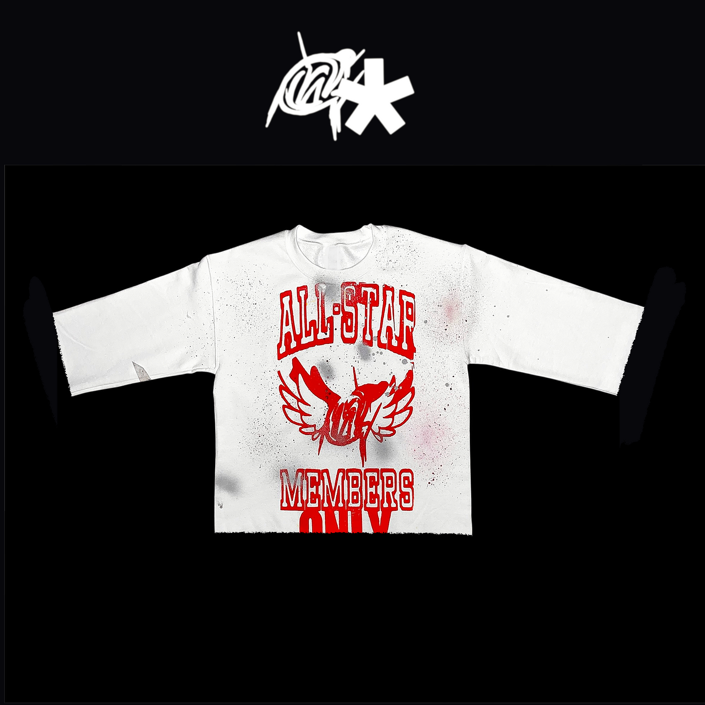 Red All-star graffiti shirt