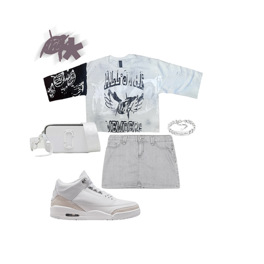 Crop Pure money 3s Graffiti Shirt