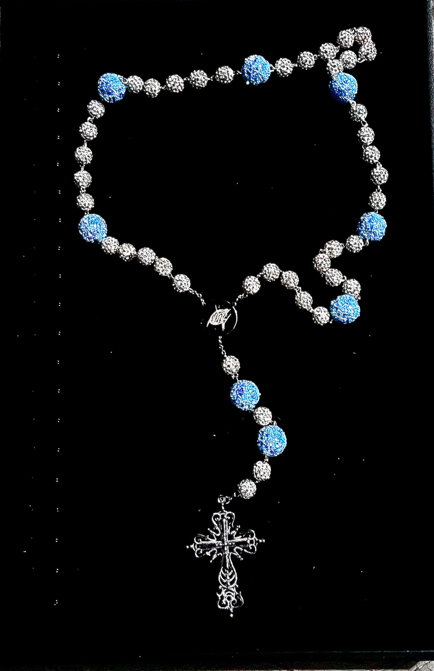 Blue Bussdown Rosary