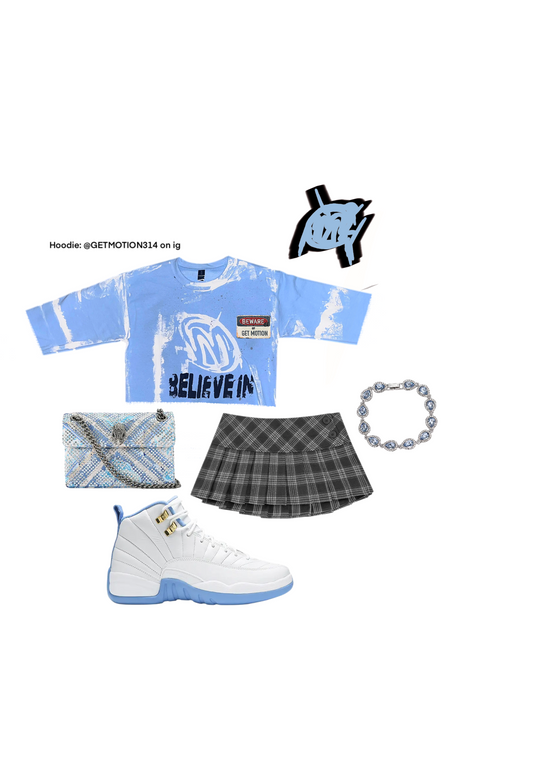 CROP Melo 12s graffiti shirt