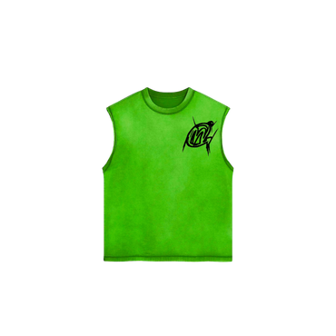 Green sleeveless shirt