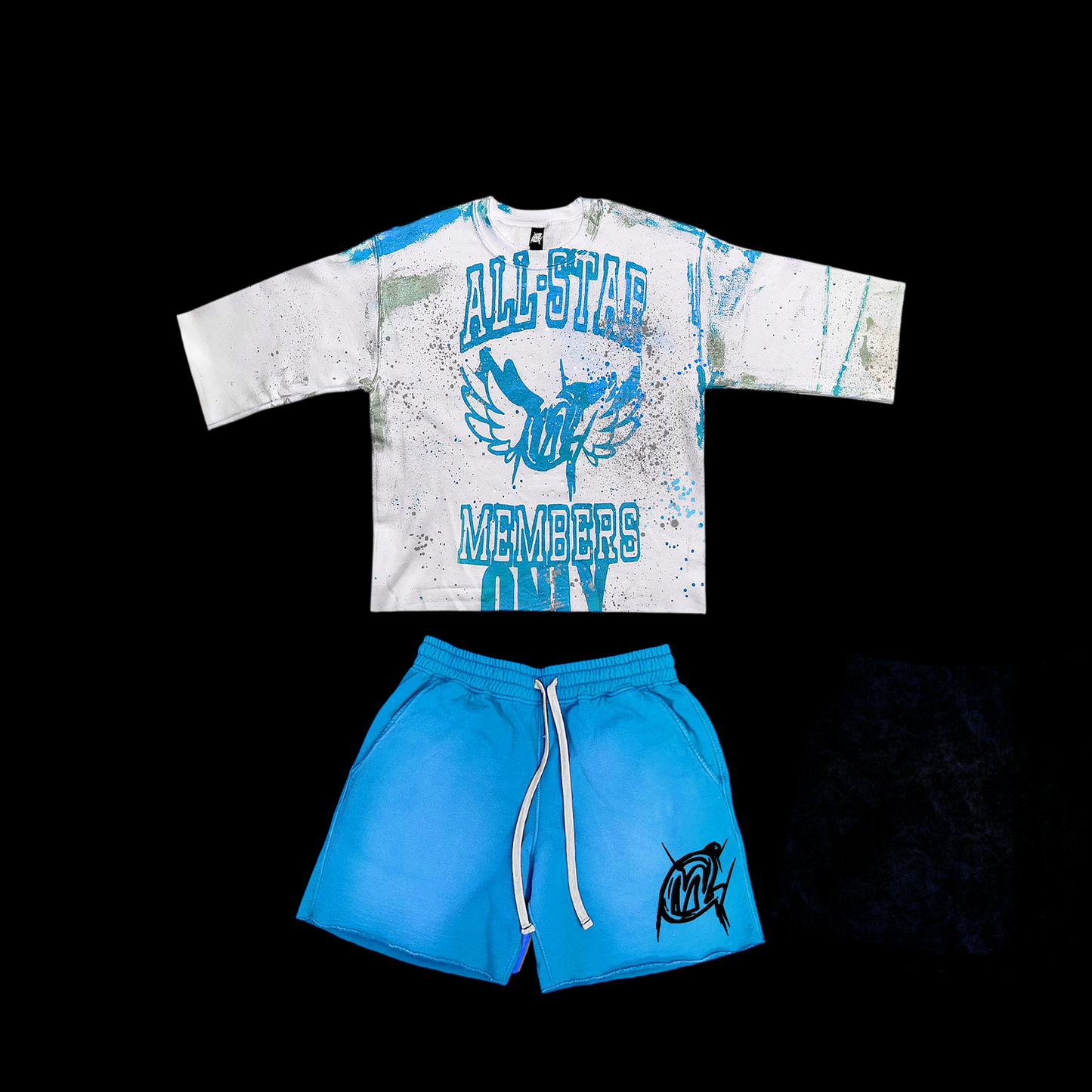 Bright Blue Short Set