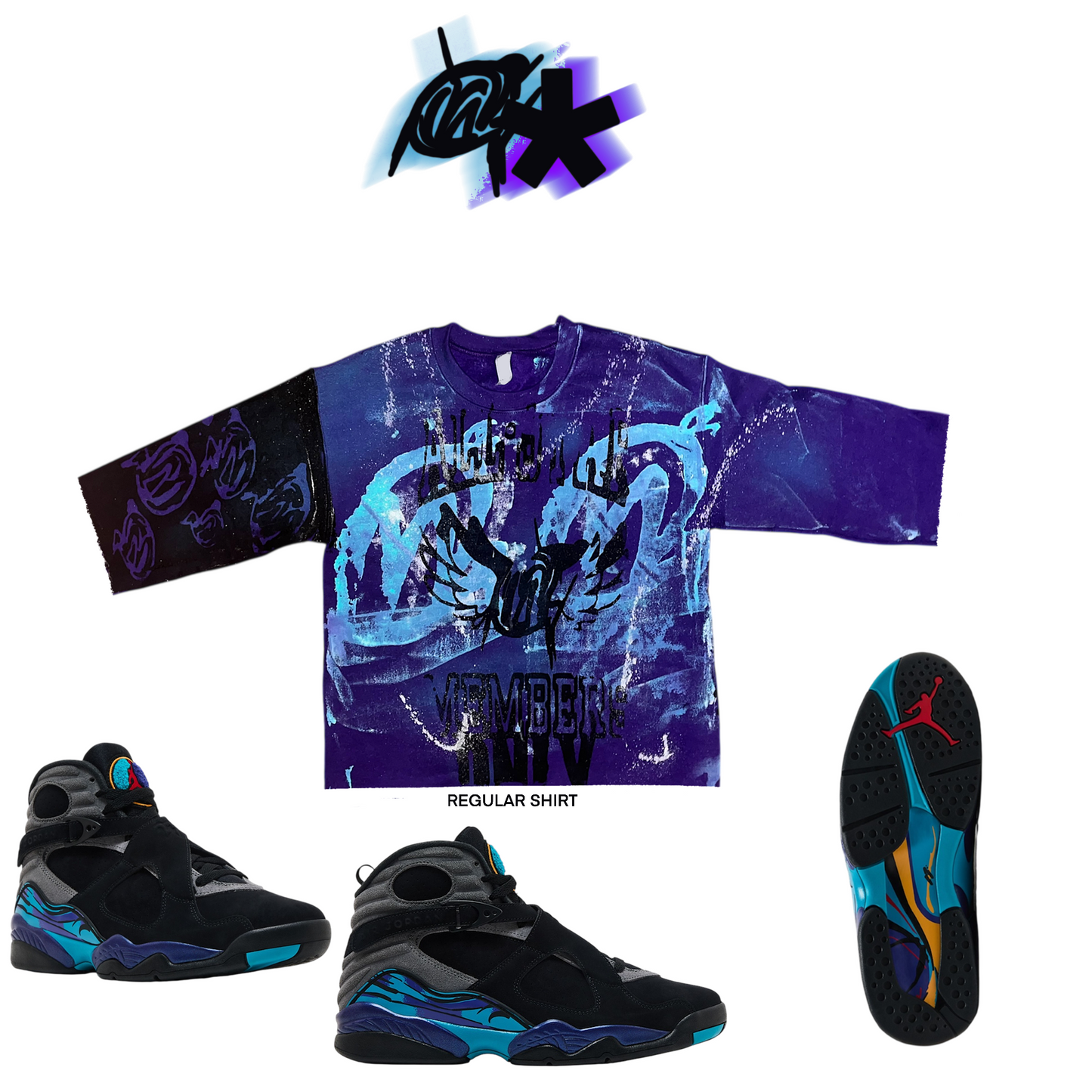 Aqua 8 graffiti shirt