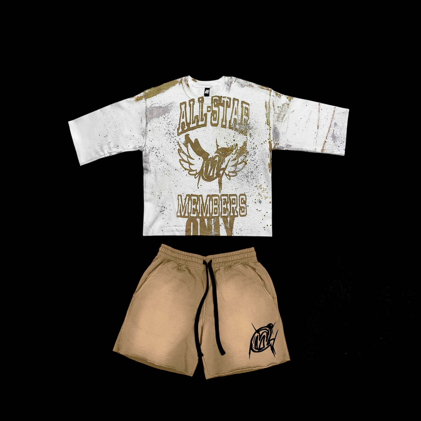 Tan Short Set