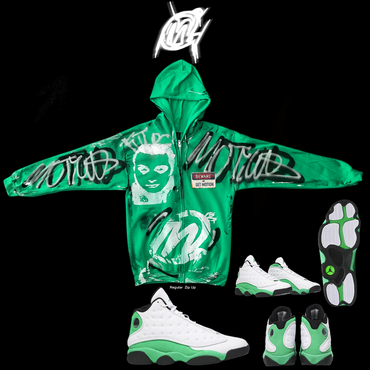 Lucky green zip up