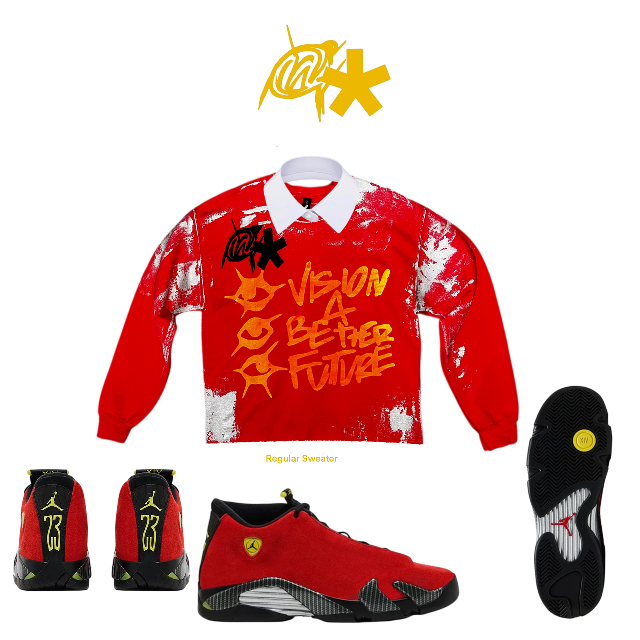 RARI REDD graffiti SWEATER
