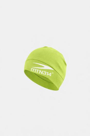 Neon green skull cap