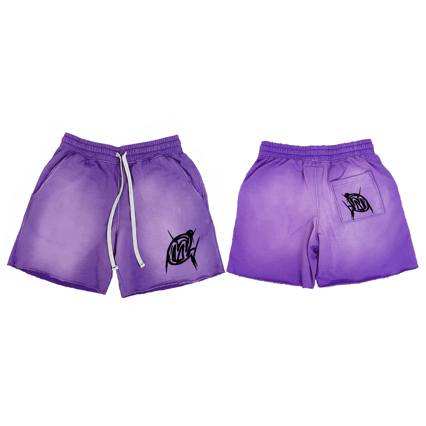 Light Purple Worked Shorts