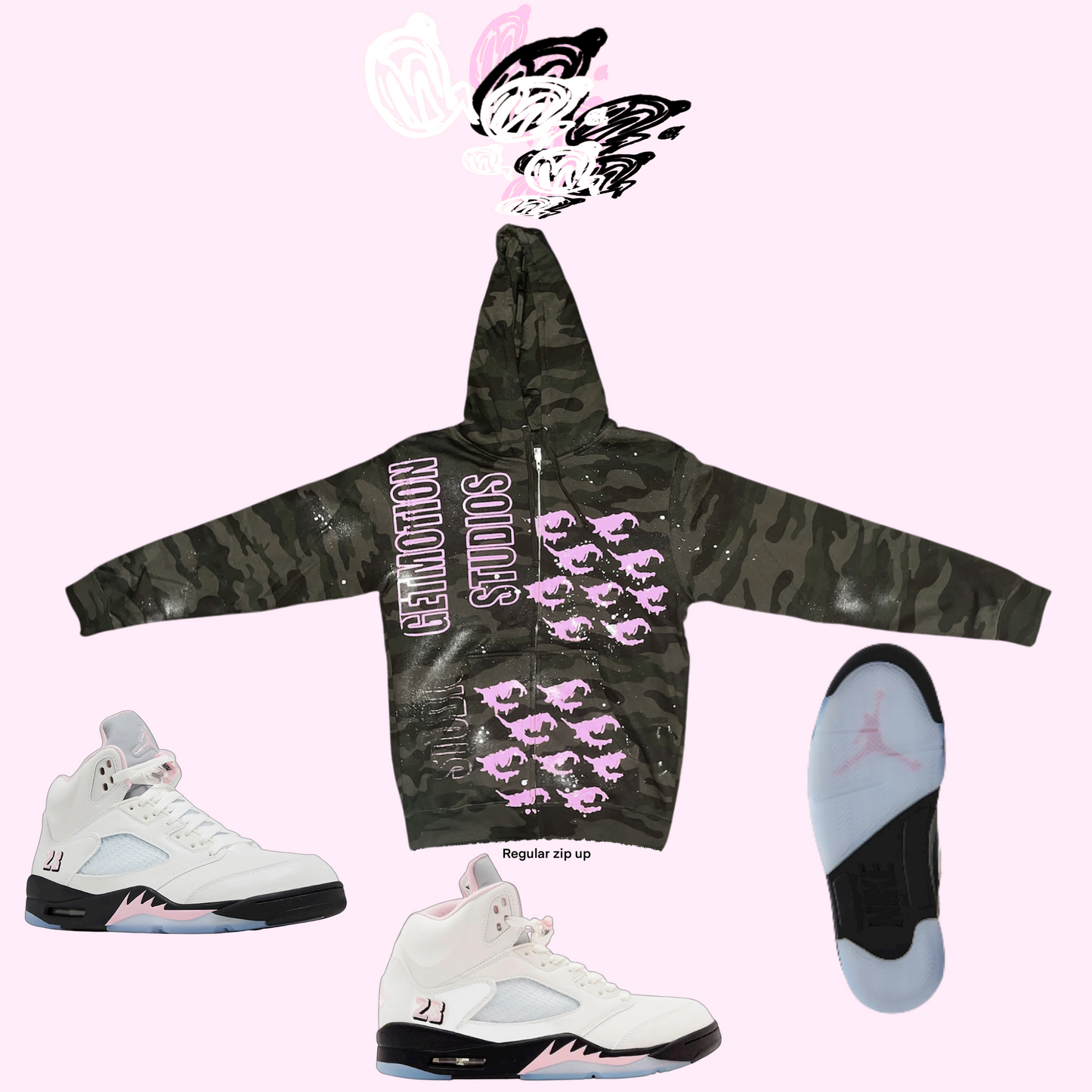 Soft pink 5s Legacy Zip Up