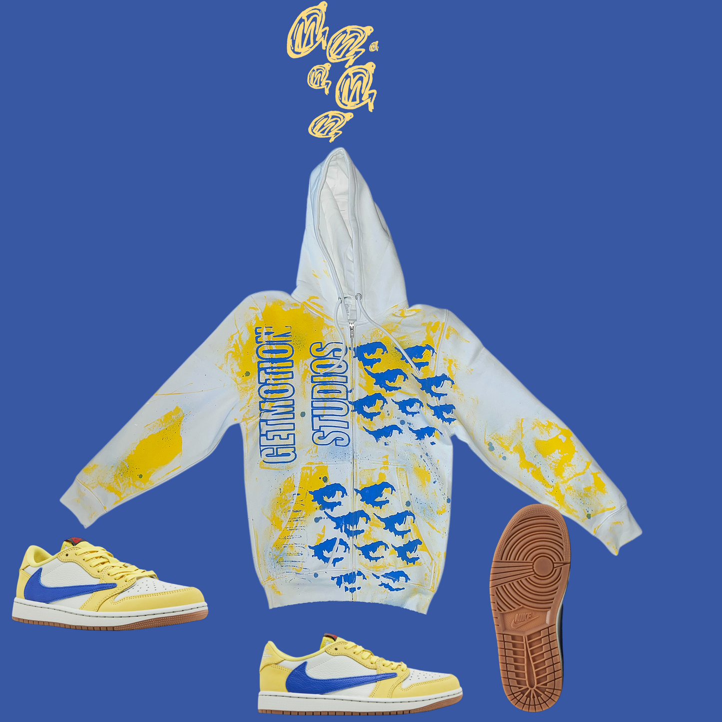 Yellow and a blue Legacy Zip Up