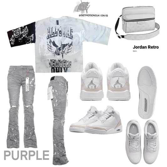 Pure money 3s Graffiti Shirt