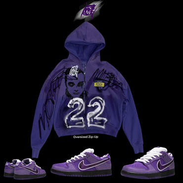 Deep purple HEAVYWEIGHT ZIP-UP