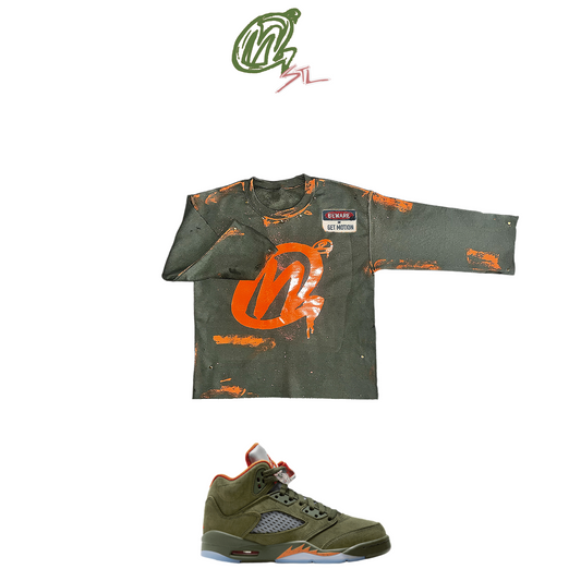 Olive 5s graffiti shirt