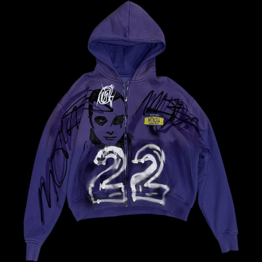 Deep purple HEAVYWEIGHT ZIP-UP