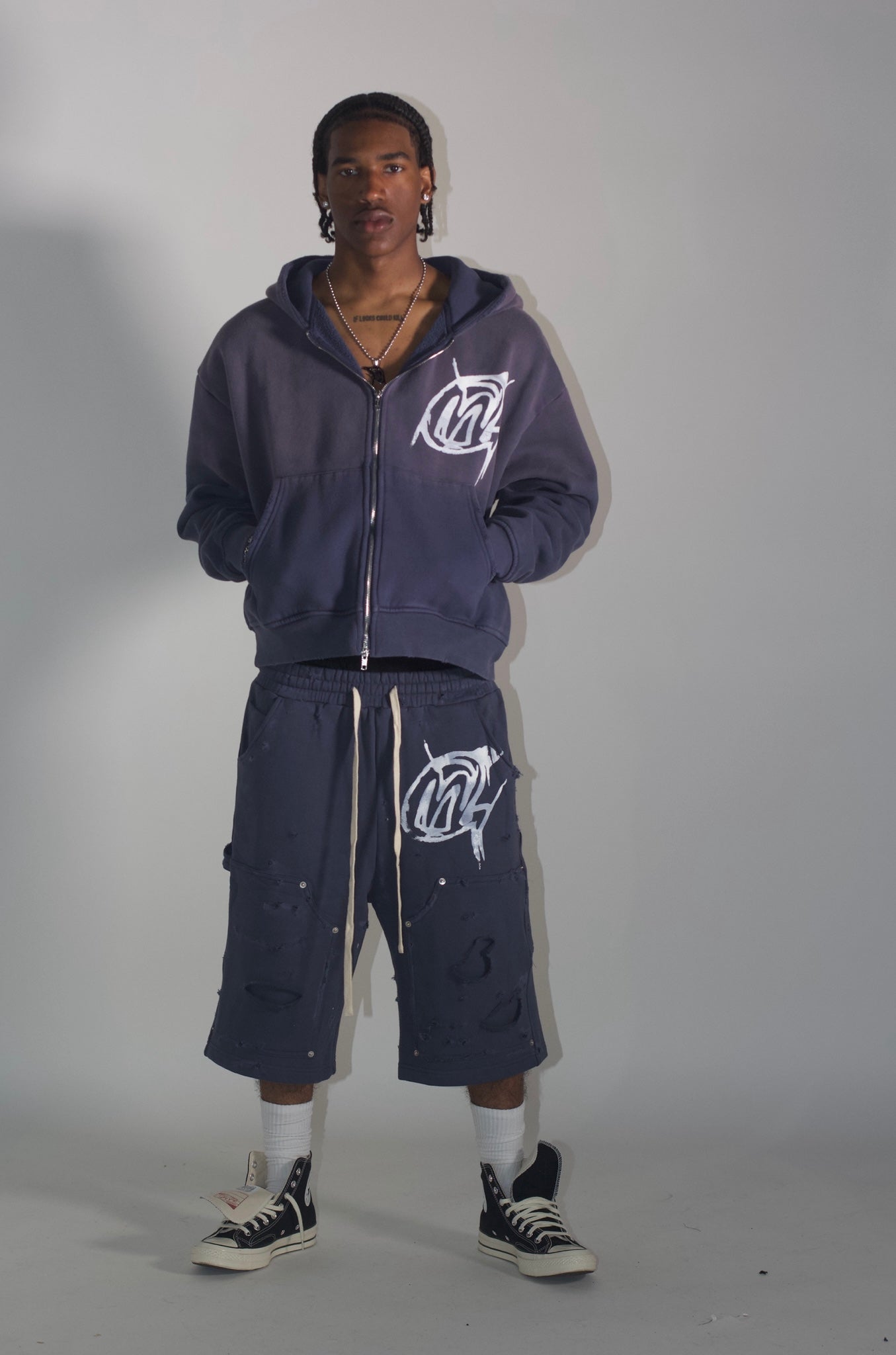 D-Boy Short Set (Navy)