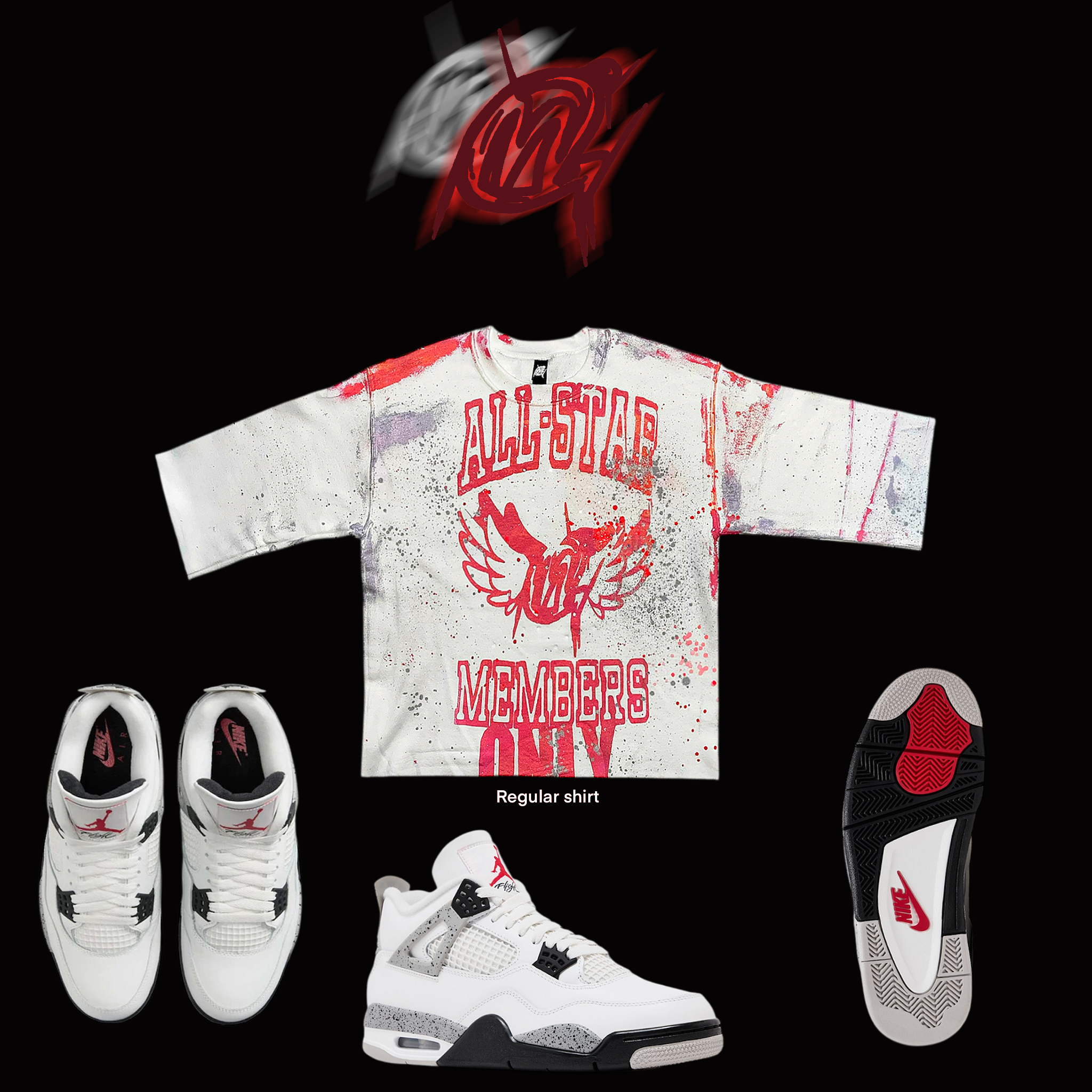 White CEMENT BNB SHIRT