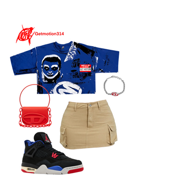 Crop Rare Air graffiti shirt