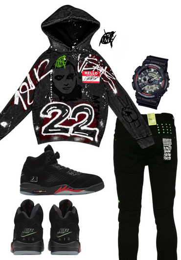 Halloween 5s Graffiti Hoodie