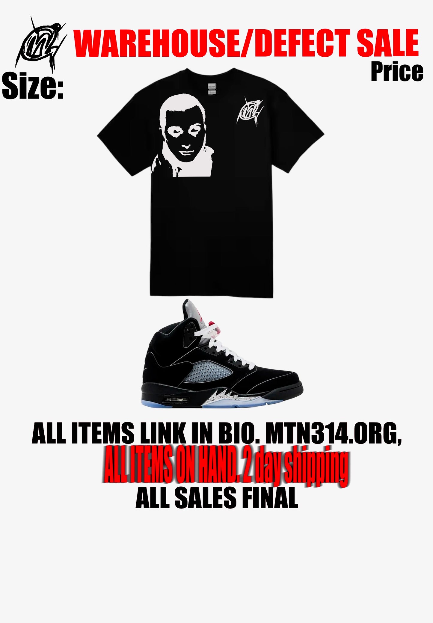 Warehouse sale 5s Shirt