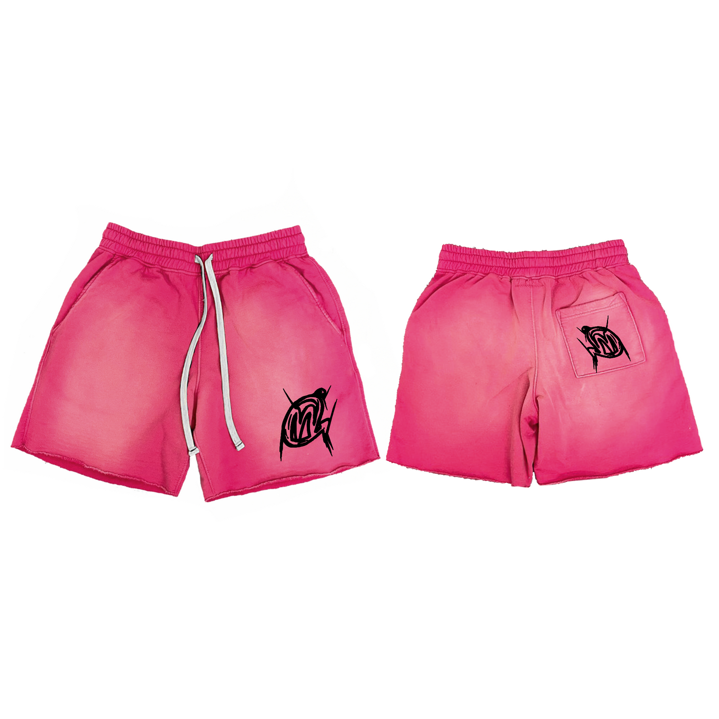Hot Pink Worked Shorts