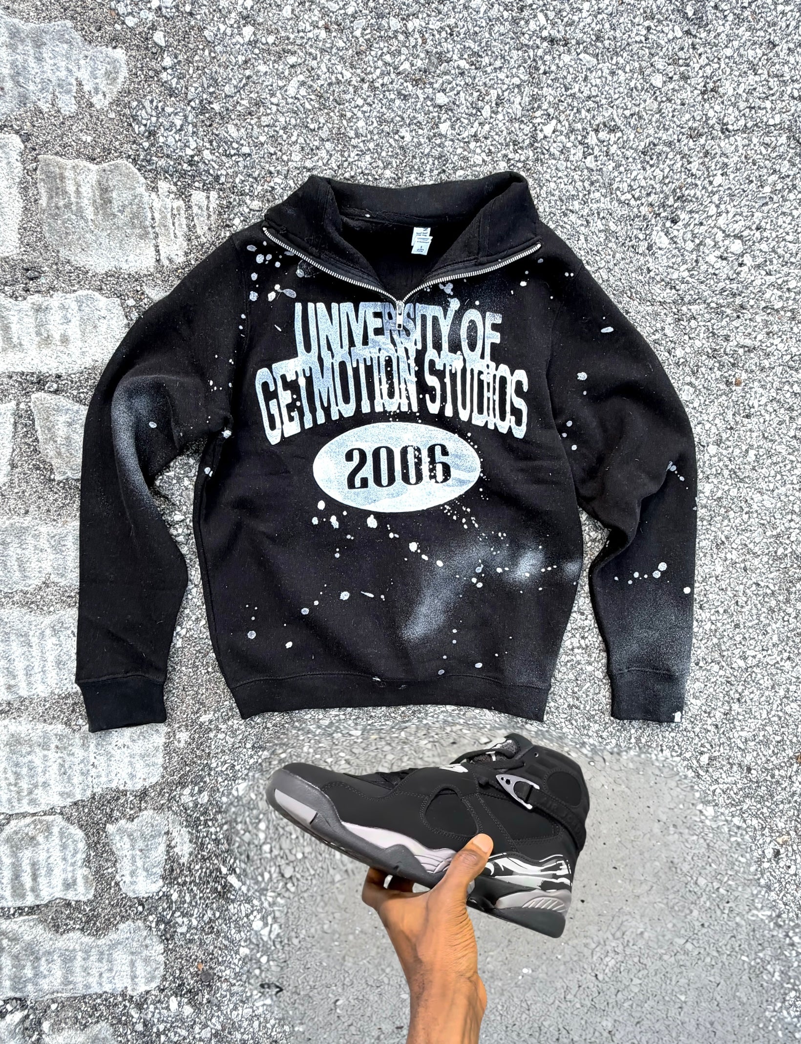 Chrome 8  quarter zip