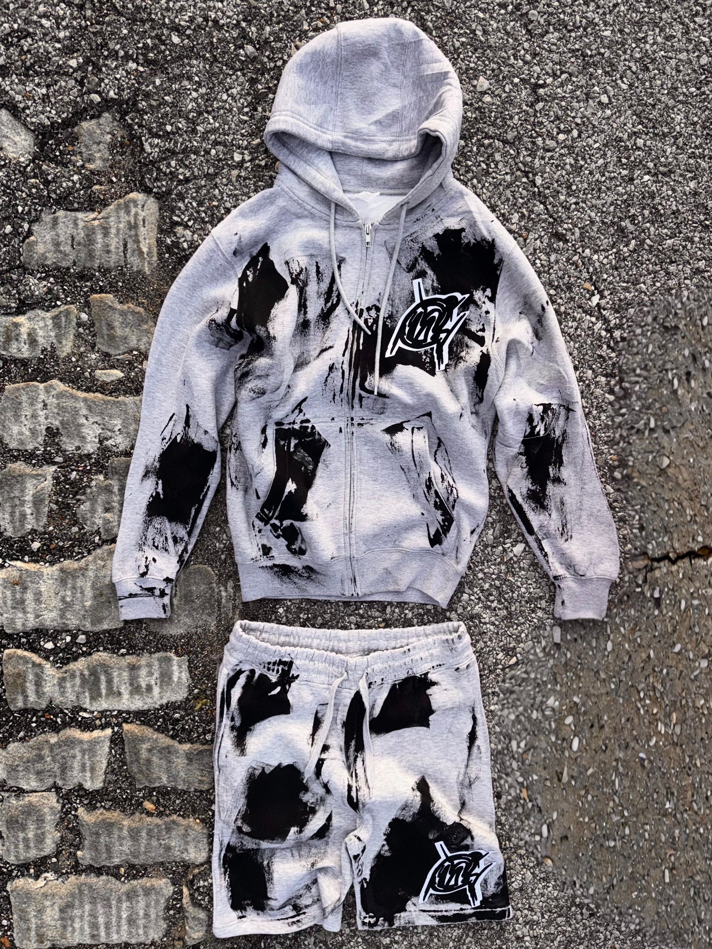 Grey  abstract set