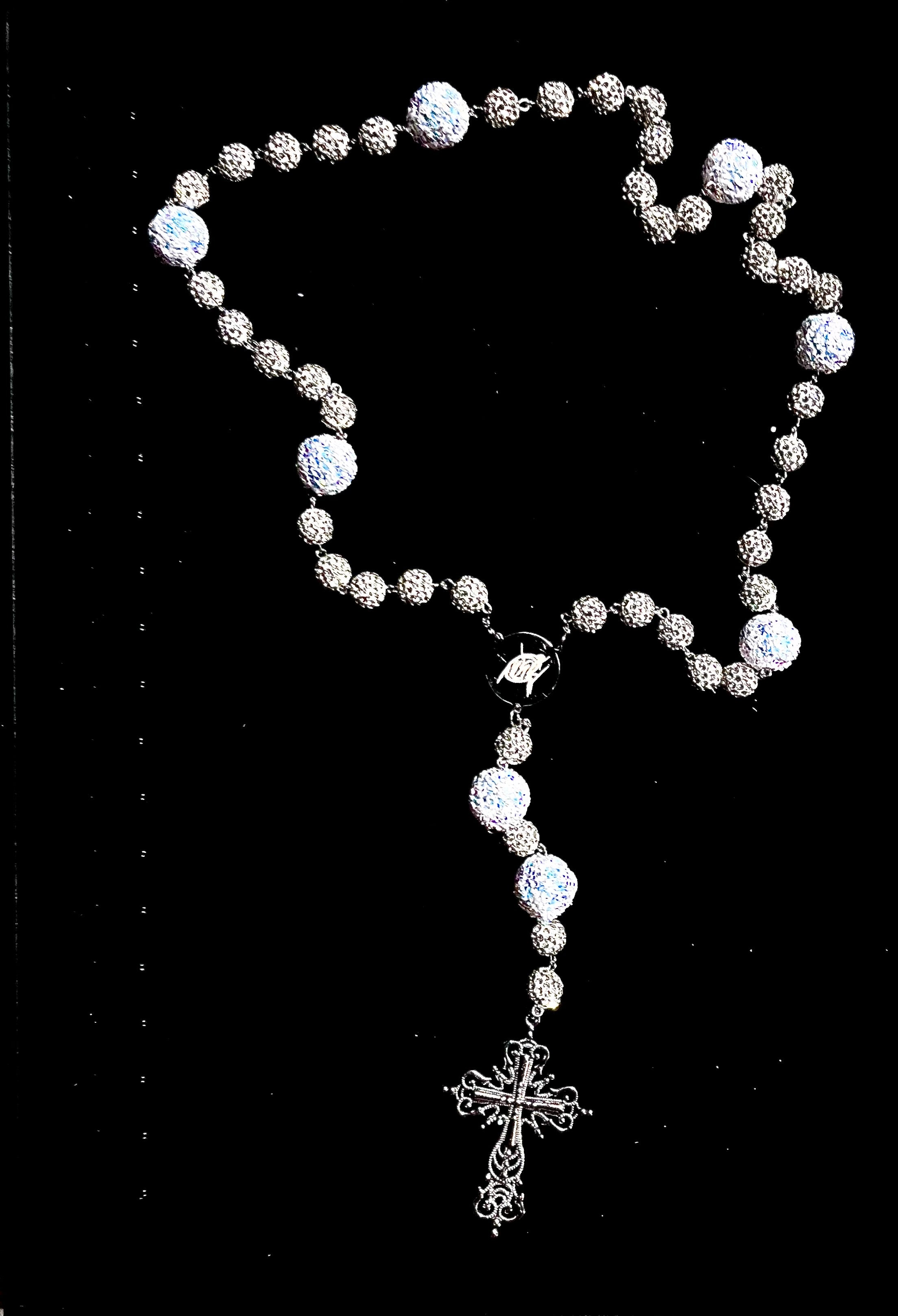 Silver Bussdown Rosary