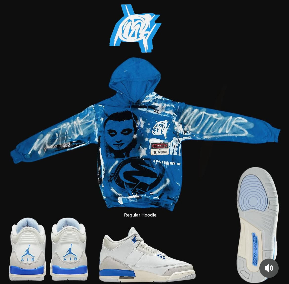 LUCKY SHORTS graffiti hoodie