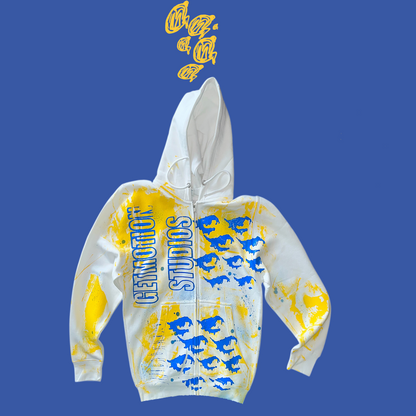 Yellow and a blue Legacy Zip Up