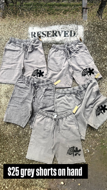 Grey New logo shorts