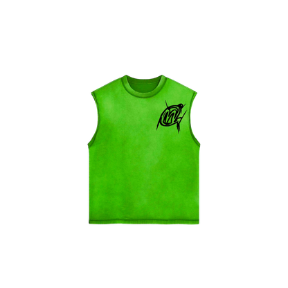 Green sleeveless shirt