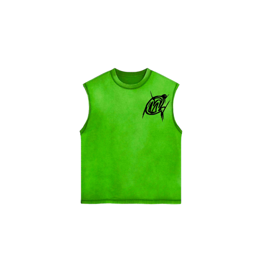 Green sleeveless shirt