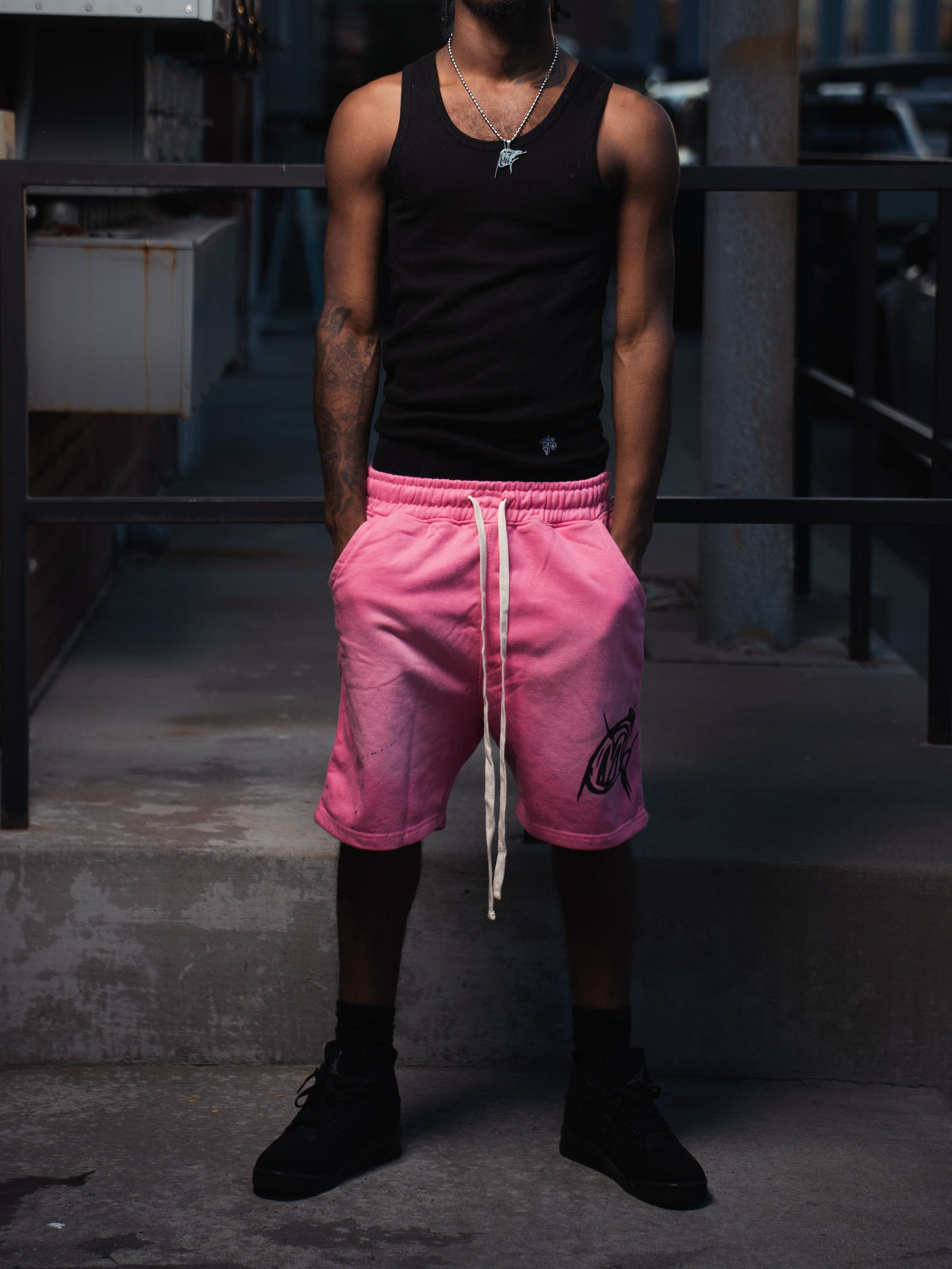 Heavyweight shorts pink