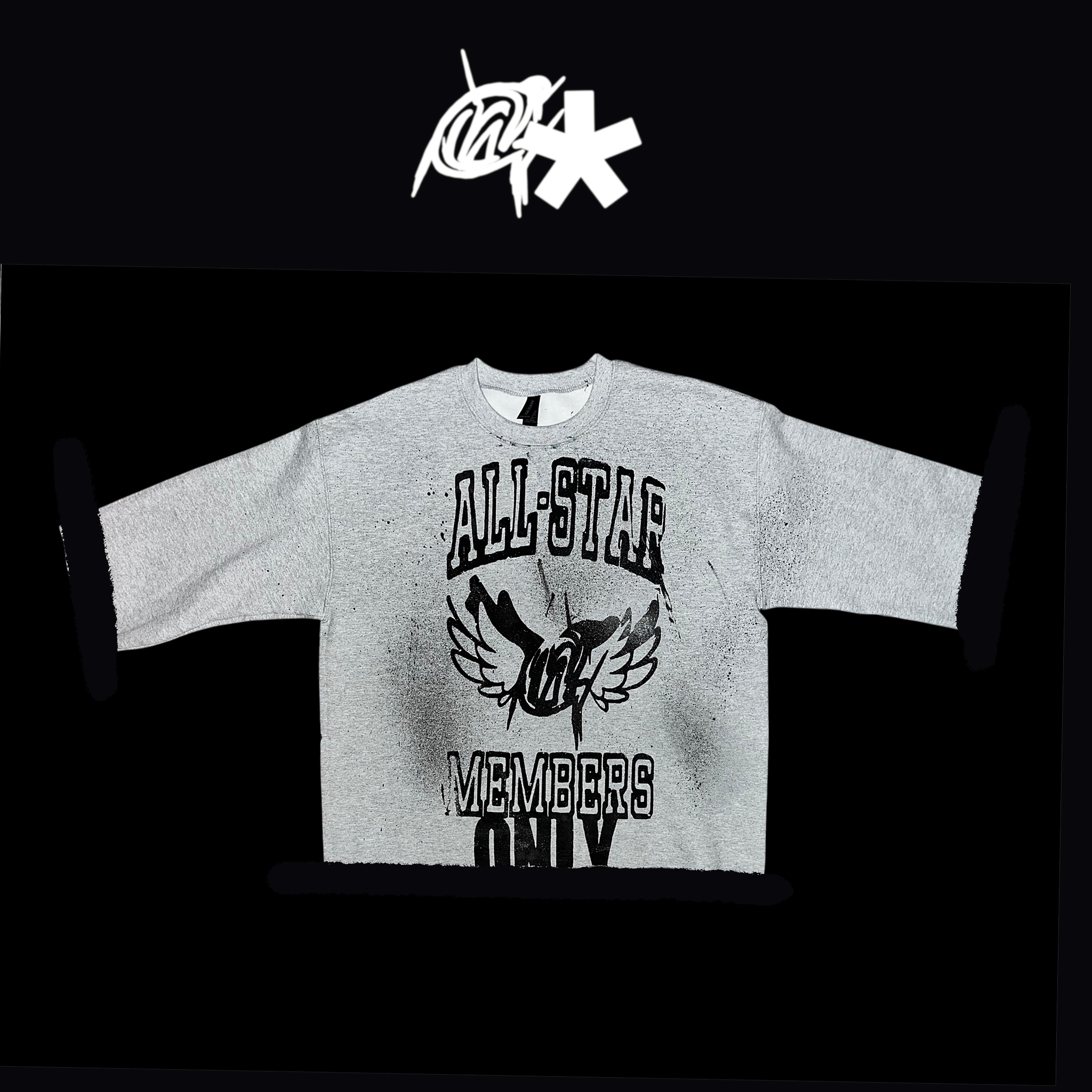 Grey ALL-star  graffiti shirt