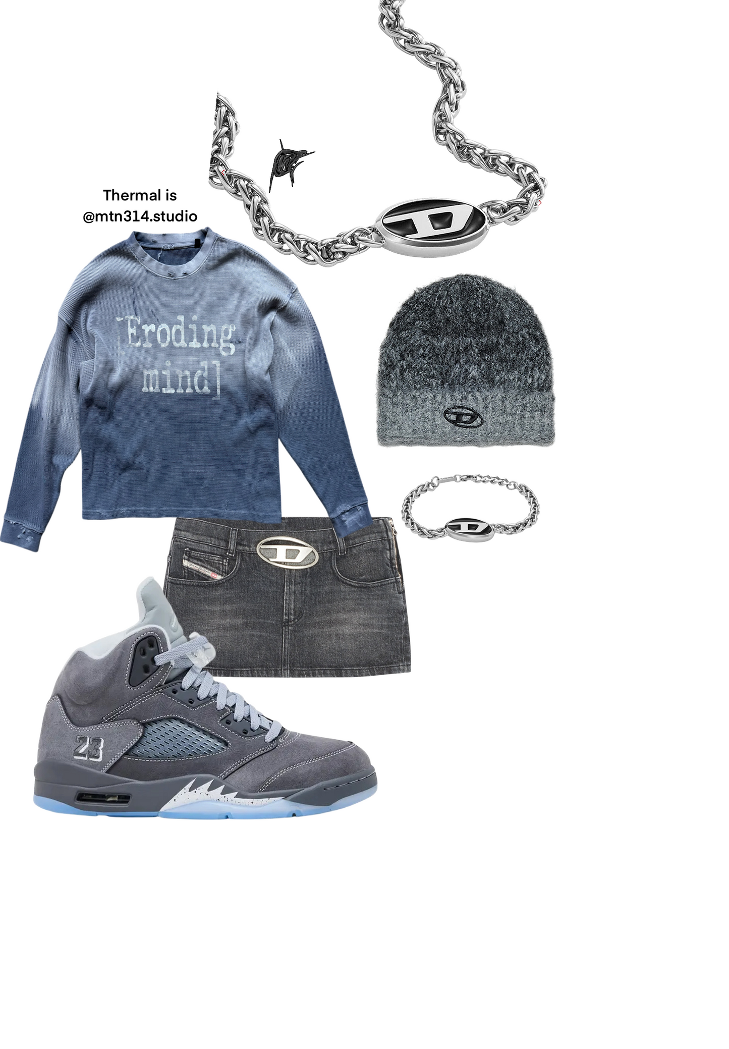 Wolf Grey 5s Heavyweight Thermal