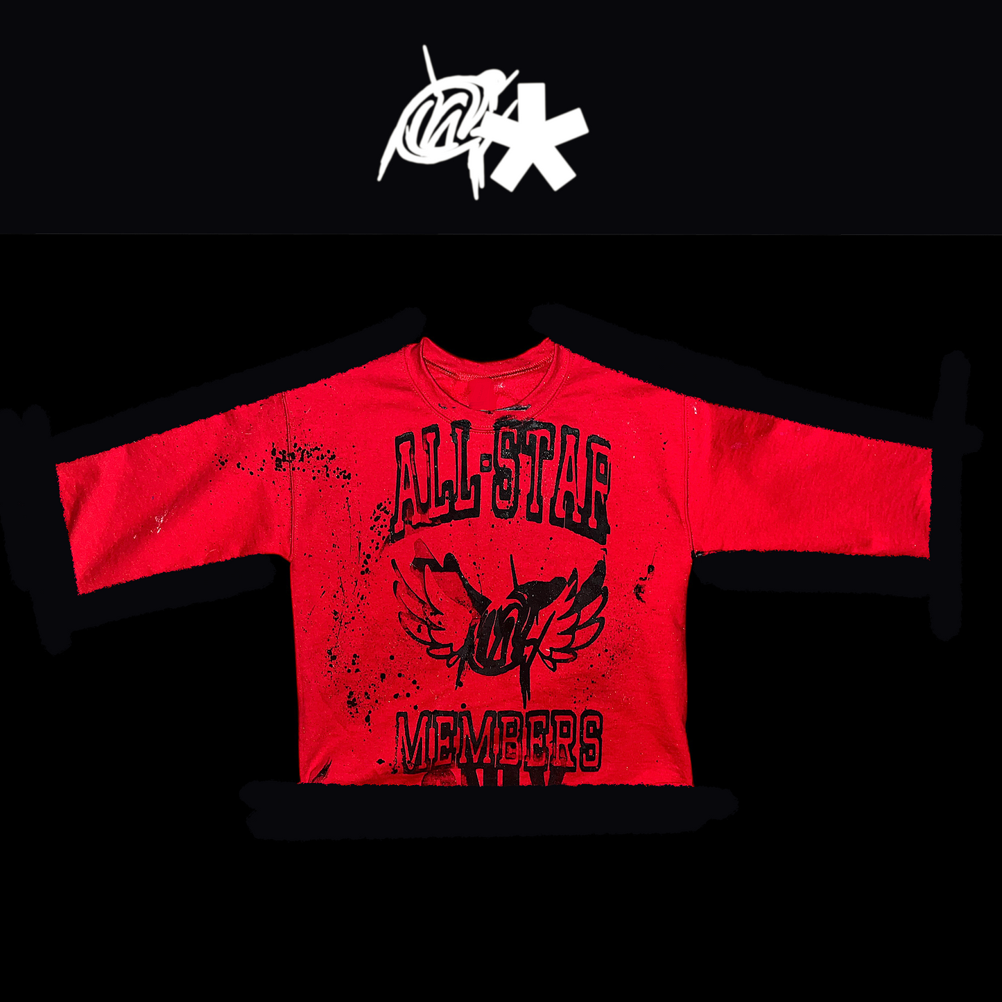 Red ALL-star  graffiti shirt
