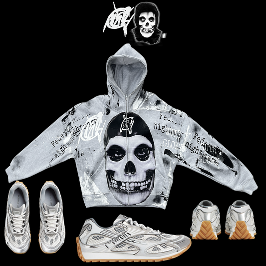 SKULLY Graffiti zip up