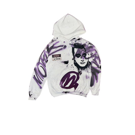 PURPLE graffiti hoodie