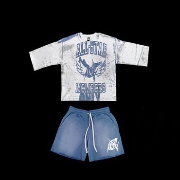 Navy Blue Short Set