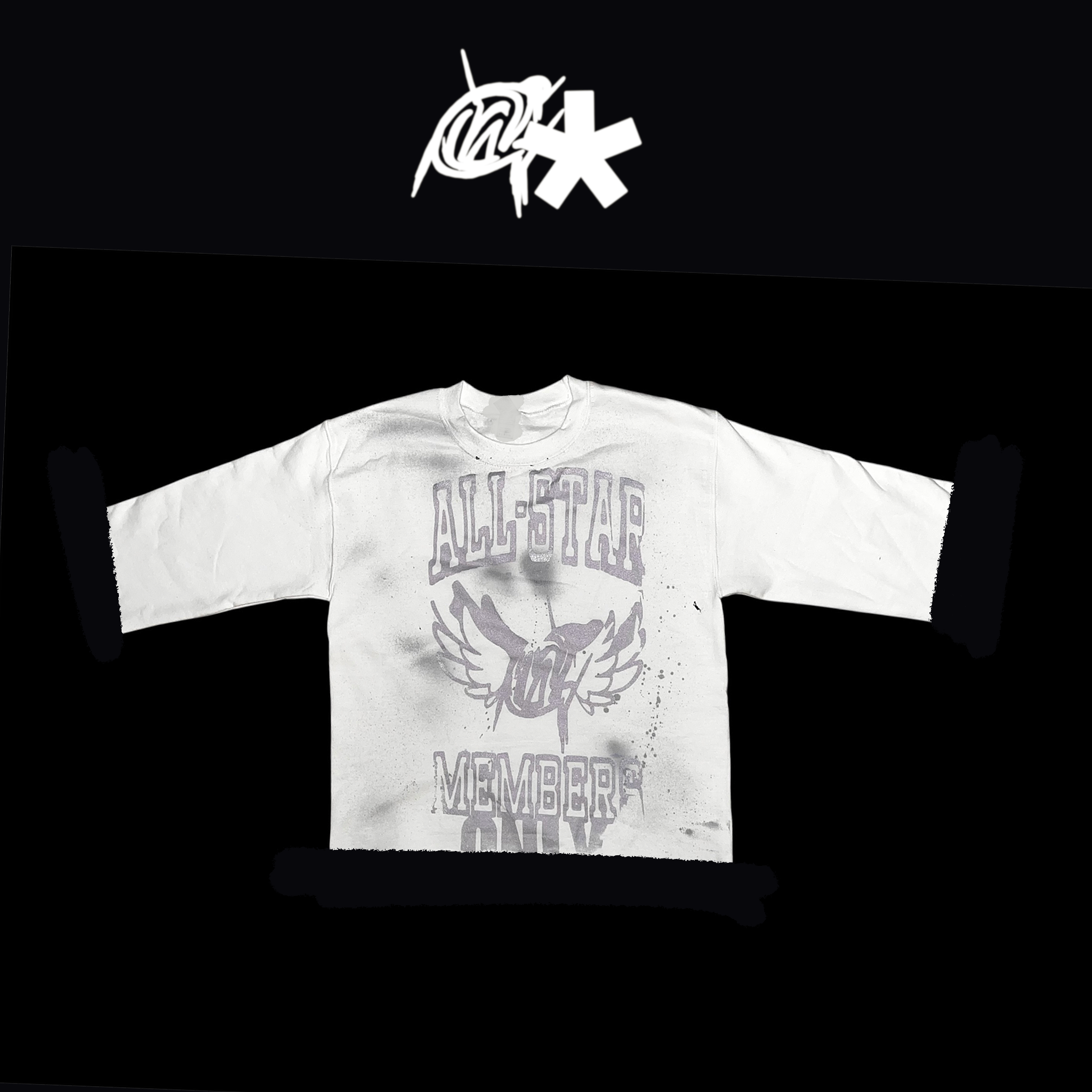 Grey All-star  graffiti shirt