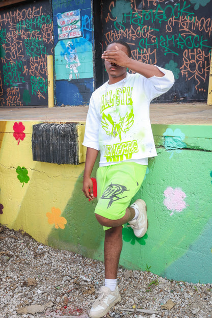 Neon Green Short Set