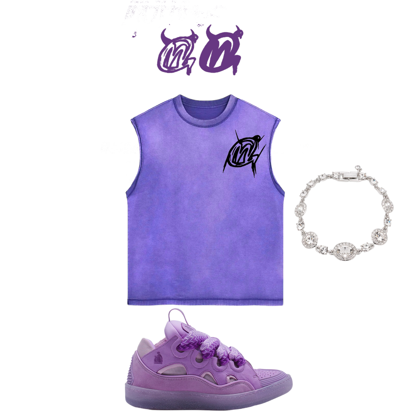 Purple Sleeveless shirt