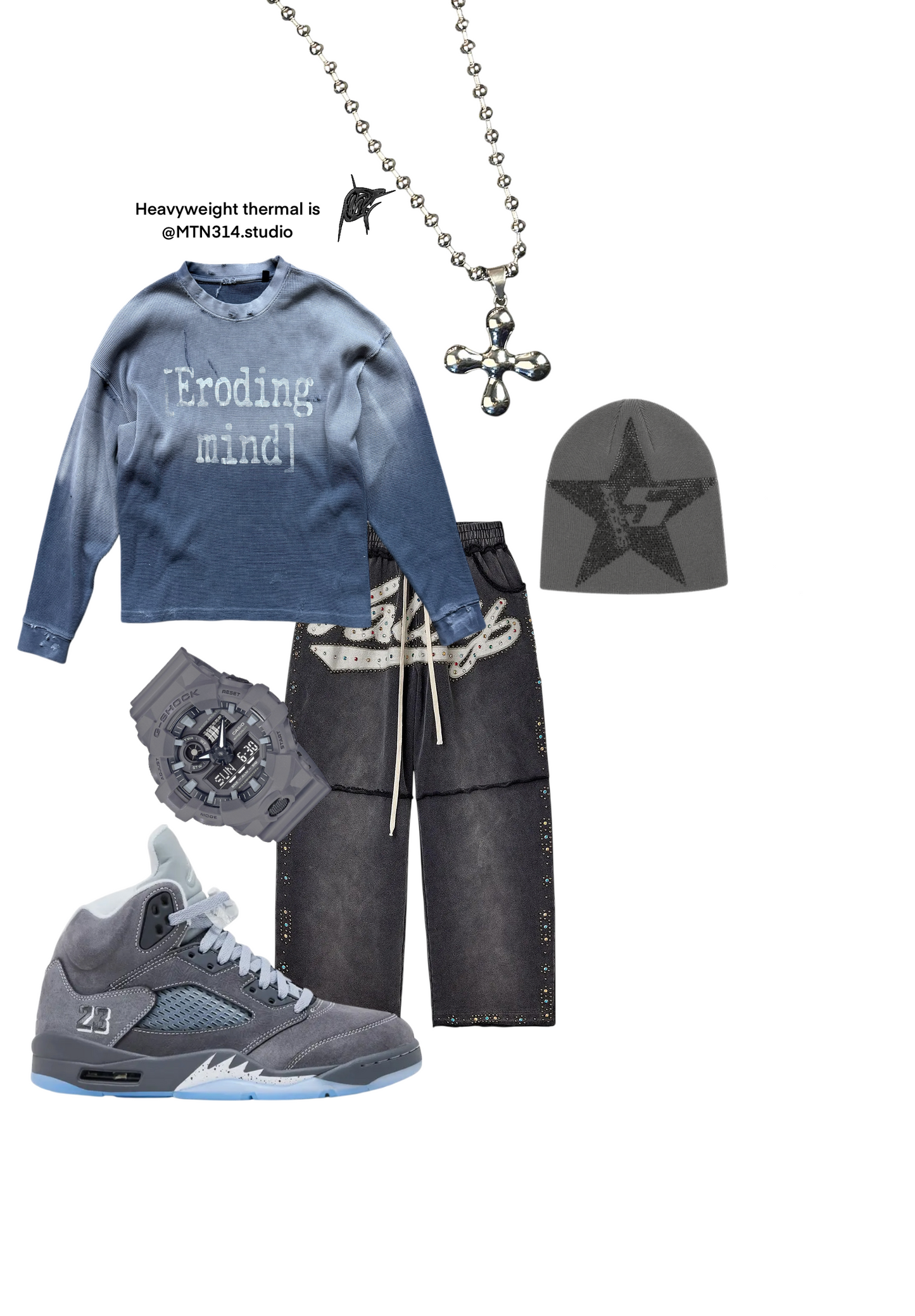 Wolf Grey 5s Heavyweight Thermal