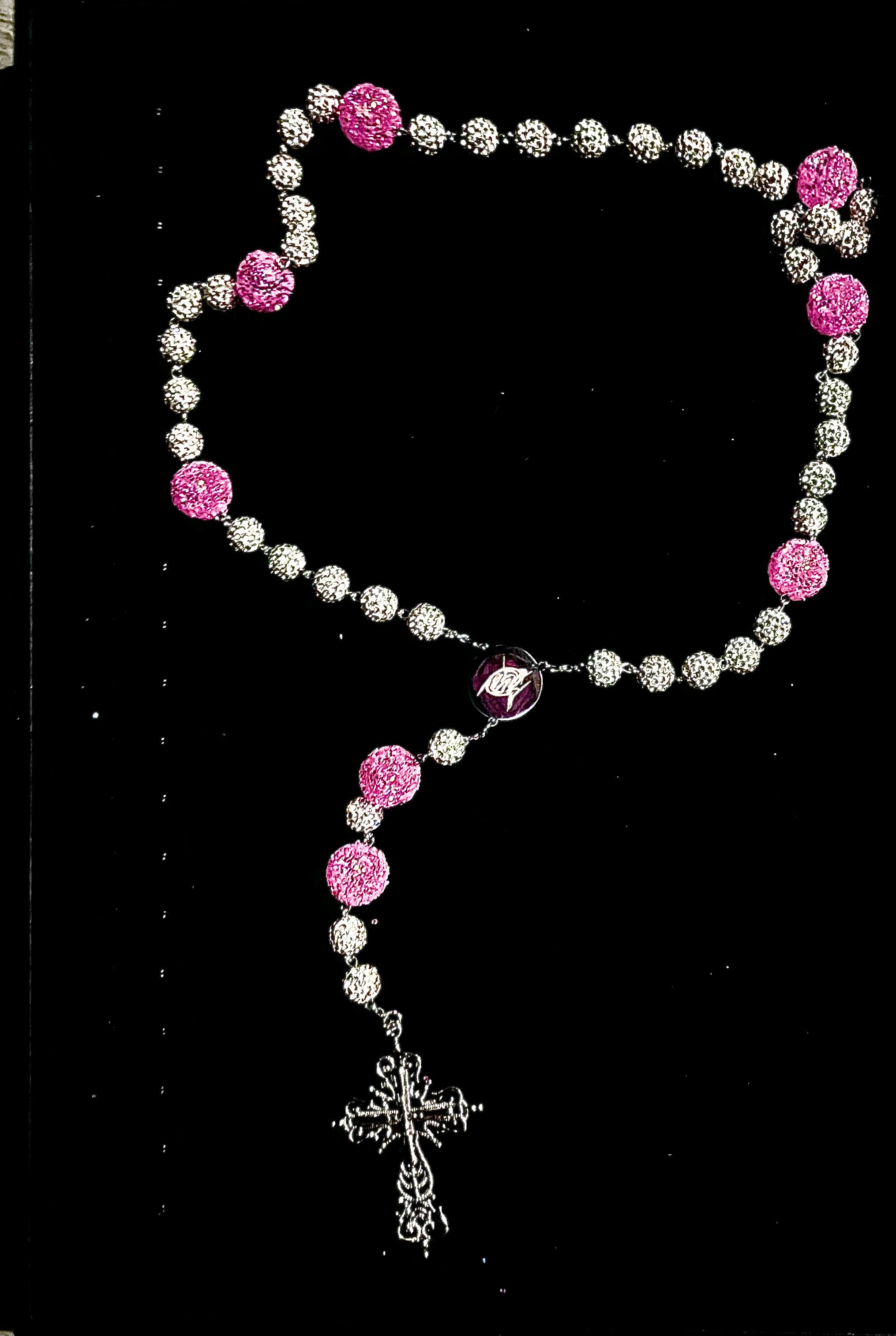 Pink Bussdown Rosary
