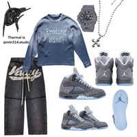 Wolf Grey 5s Heavyweight Thermal