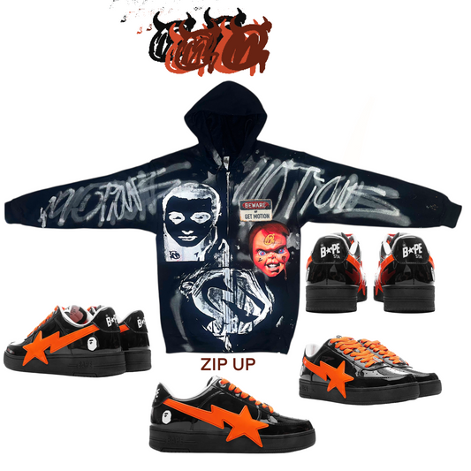 ACT UP graffiti zip up