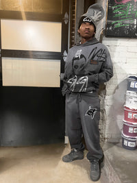 Wolf grey hoodie Set (hoodie and pants)