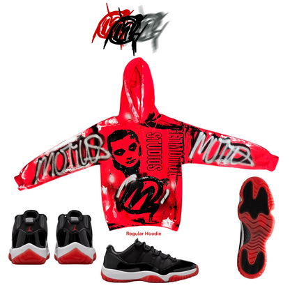 Varsity 12s graffiti hoodie