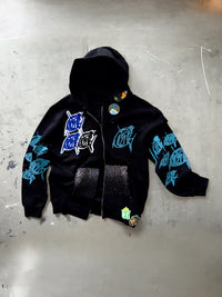 Gamma Visionary Rhinestone Patch Zip-UP